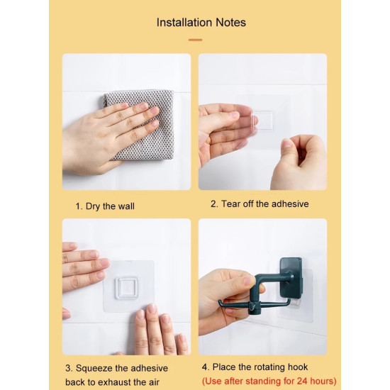 360° Rotating Adhesive Storage Hook 360° Rotating Adhesive Storage Hook