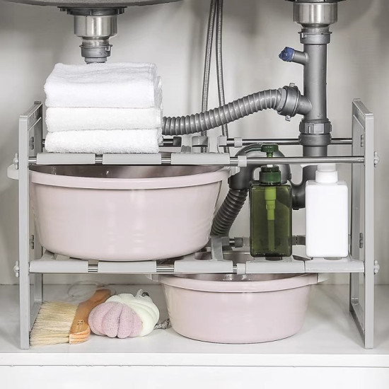 Extendable Multi-Purpose Kitchen Storage Shelf 50-70 cm