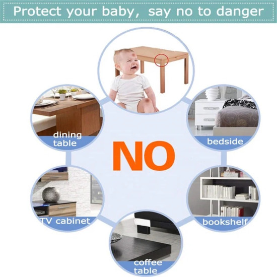 Soft Corner Protectors for Tables and Furniture Safety (4 Pieces) Soft Corner Protectors for Tables and Furniture Safety (4 Pieces)