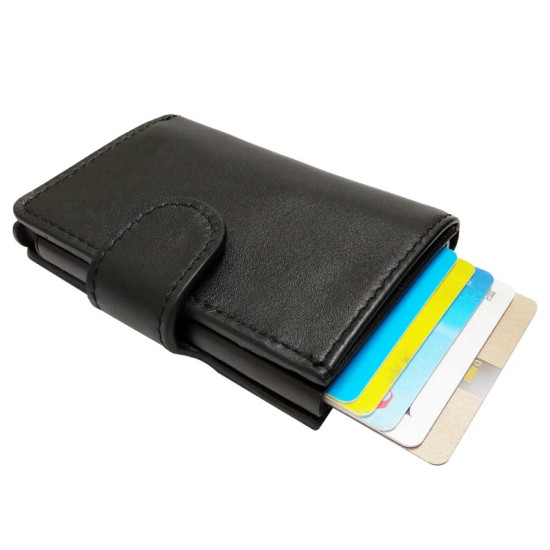 Aluminum Card Wallet Holder – Slim Wallet for Cards & Cash