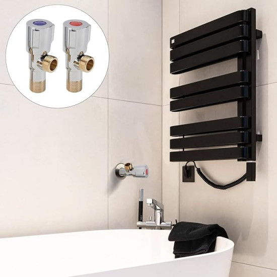 Angle Valve for Sink & Toilet – Rust Resistant Water Shut-Off Control Valve