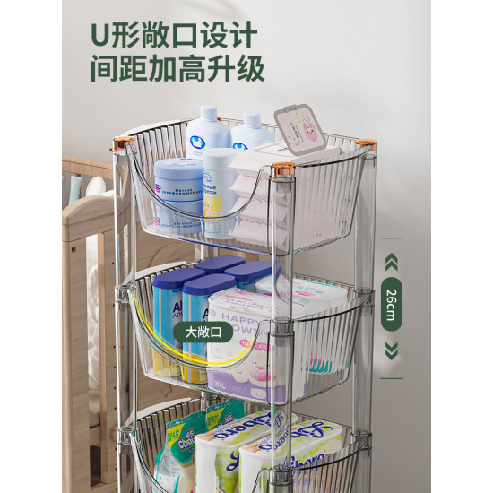 Transparent Acrylic Storage Cabinet – Multi-Drawer Makeup & Accessories Organizer