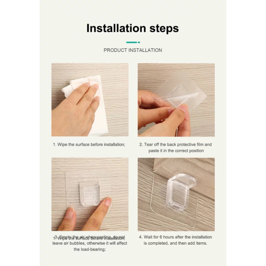 Adhesive Shelf Support Holder | No Drilling Shelf Bracket
