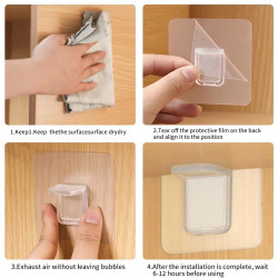 Adhesive Shelf Support Holder | No Drilling Shelf Bracket Adhesive Shelf Support Holder | No Drilling Shelf Bracket
