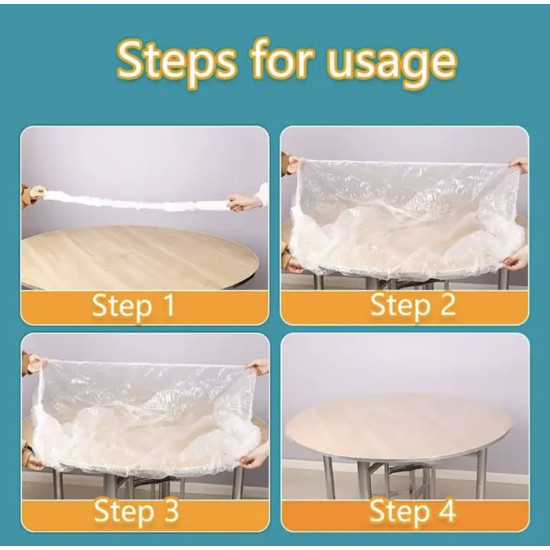 Elastic Nylon Table Cover for Furniture and Surface Protection