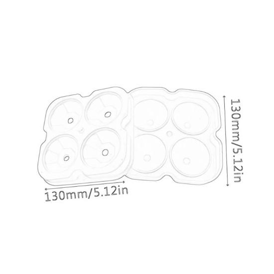 Crystal Ice Cube Mold – Large Ice Cube Tray for Drinks