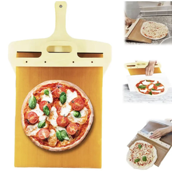 Sliding Pizza Peel – Dough Transfer Board for Pizza & Pastries