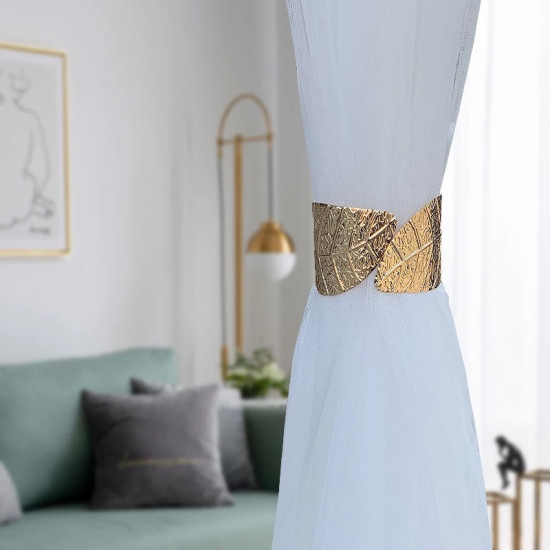Wide Leaf Curtain Holdback Decorative Tieback