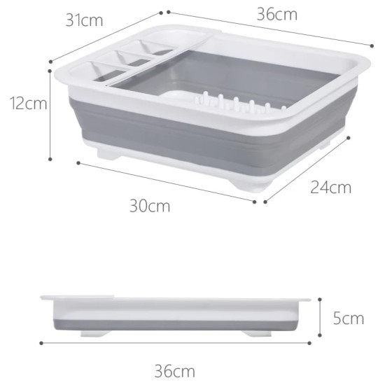 Collapsible Wash & Drain Basket