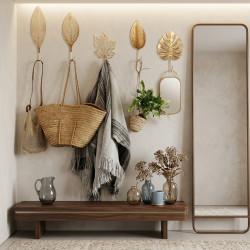 Gold Leaf Wall Hook – Decorative Wall Hanger with 3 Designs