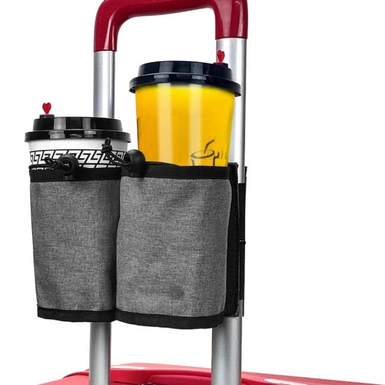Travel Suitcase Cup Holder for Drinks and Hands-Free Convenience