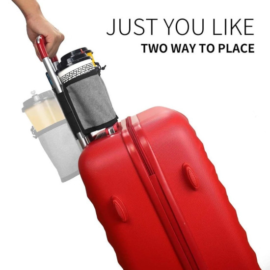 Travel Suitcase Cup Holder for Drinks and Hands-Free Convenience