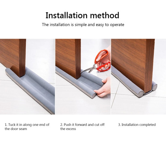 Door Bottom Dust & Insect Blocker – Weather Seal Strip for Air, Dust and Bug Protection