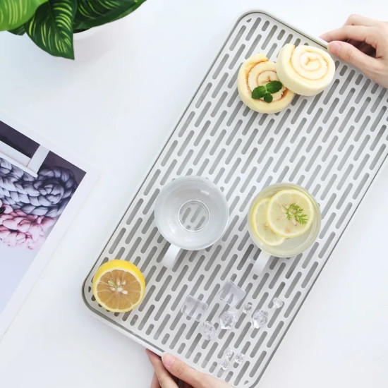 Double Layer Serving Tray for Cups and Drinks