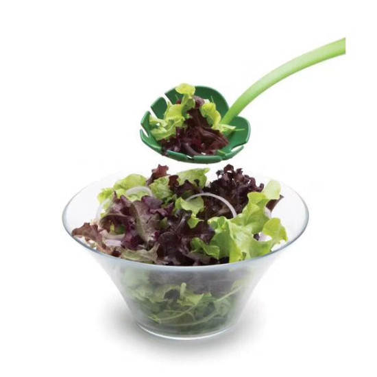 Green Leaf Food Grade Plastic Serving Spoon