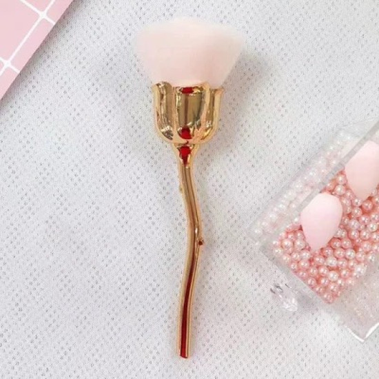 Luxury Golden Rose Makeup Brush