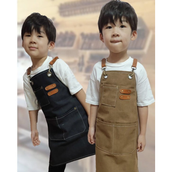 Kids Apron for Meals, Painting and Daily Activities