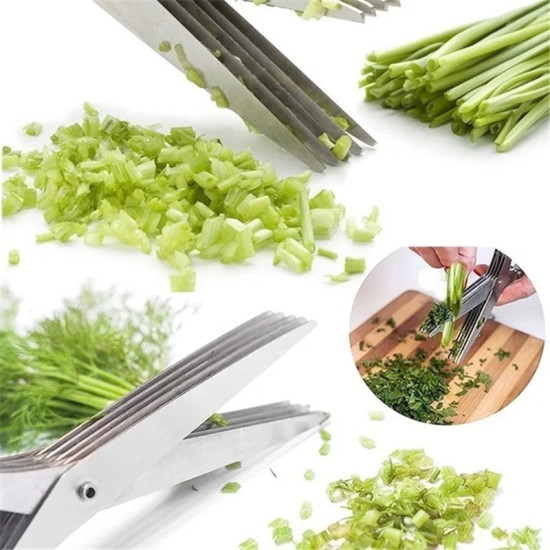 Multi-Blade Herb & Leafy Vegetable Scissors Multi-Blade Herb & Leafy Vegetable Scissors