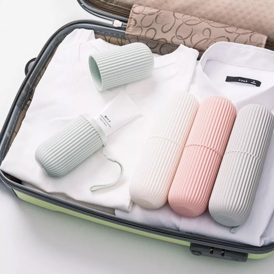 Multi-Purpose Toothbrush & Makeup Brush Travel Case Multi-Purpose Toothbrush & Makeup Brush Travel Case