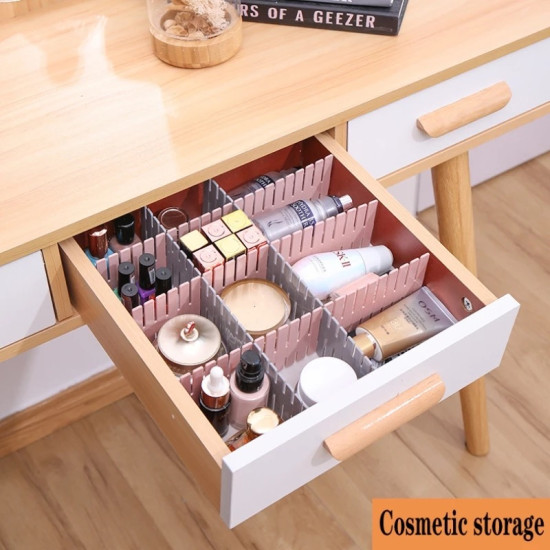 Adjustable Drawer Dividers for Organizing Drawers and Accessories (4 Pieces)