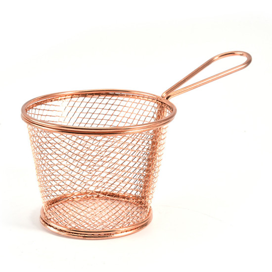 Wire Frying Strainer for Lifting and Draining Fried Foods