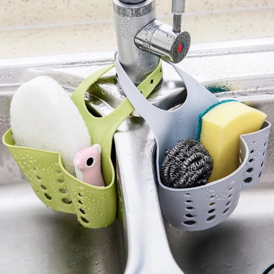 Multi-Purpose Silicone Sponge & Soap Holder for Kitchen and Bathroom