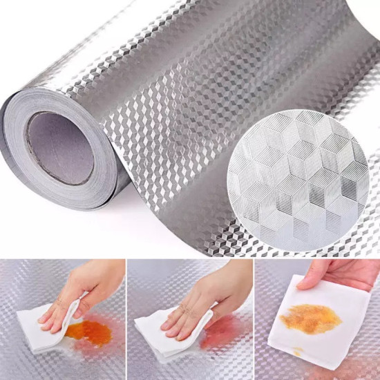 Self-Adhesive Kitchen Foil Roll – Waterproof & Heat Resistant
