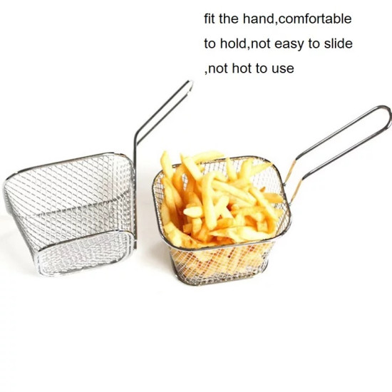 Wire Frying Strainer for Lifting and Draining Fried Foods
