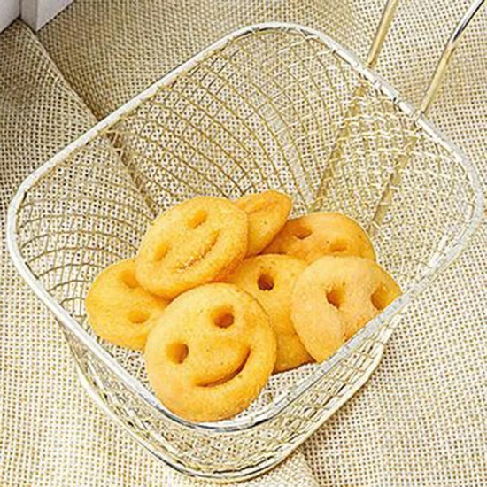 Wire Frying Strainer for Lifting and Draining Fried Foods