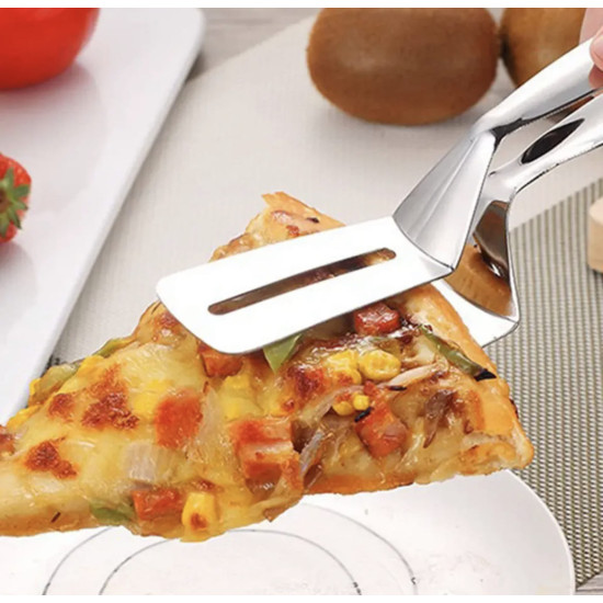 3-in-1 Cooking Tongs for Flipping, Frying and Serving Food Easily