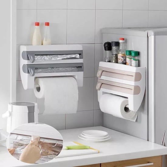 Kitchen Foil, Plastic Wrap & Tissue Organizer