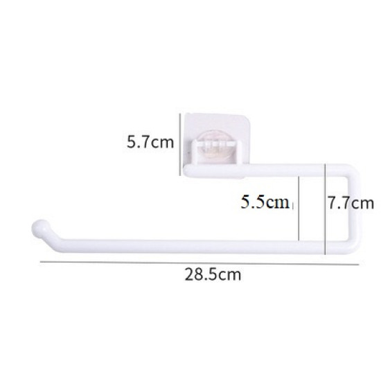 Adhesive Kitchen Roll Holder for Paper Towels and Space Organization