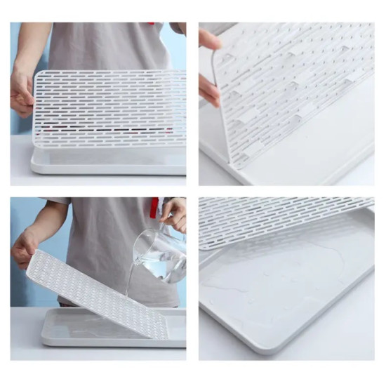 Double Layer Serving Tray for Cups and Drinks
