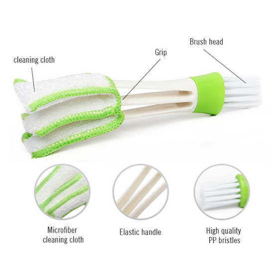 Precision Cleaning Brush for Narrow Spaces and Air Vents