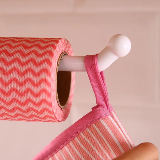 Adhesive Kitchen Roll Holder for Paper Towels and Space Organization