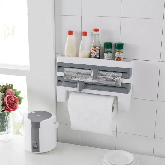 Kitchen Foil, Plastic Wrap & Tissue Organizer
