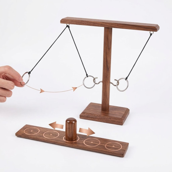 Wooden Ring Toss Game – Fun Skill & Challenge Game Wooden Ring Toss Game – Fun Skill & Challenge Game