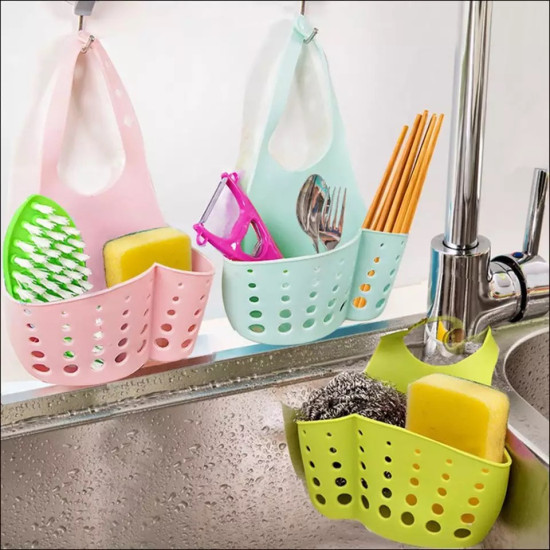 Multi-Purpose Silicone Sponge & Soap Holder for Kitchen and Bathroom