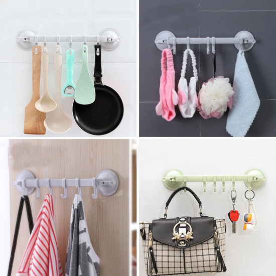 Multi-Purpose Adhesive Hook | No-Drill Hook for Kitchen, Bathroom & Travel