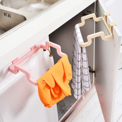 Multi-Purpose Bag & Towel Holder – Kitchen Organizer for Bags and Towels