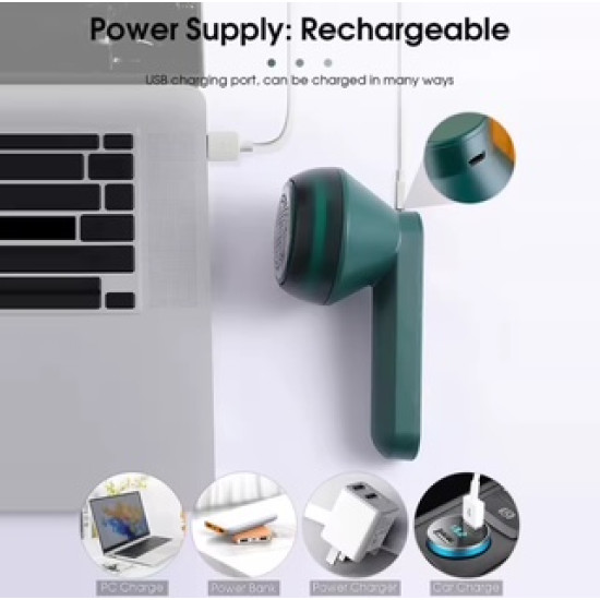 6 Blade Electric Lint Remover for Clothes and Fabrics