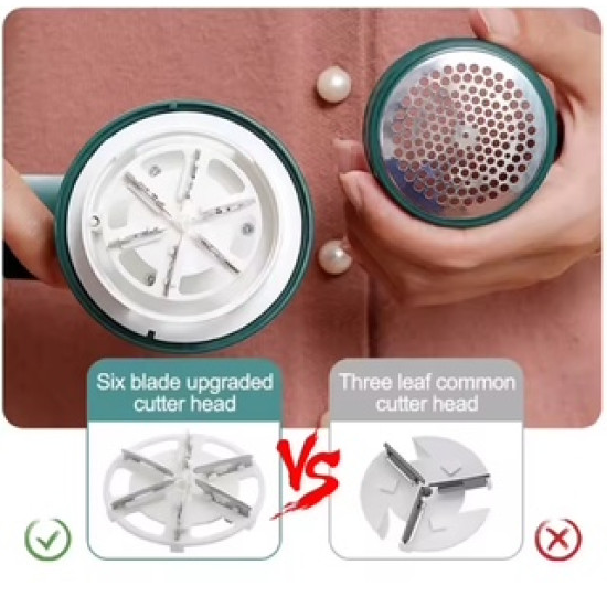 6 Blade Electric Lint Remover for Clothes and Fabrics