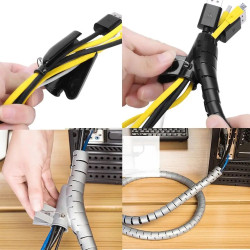 Flexible Cable & Wire Organizer Sleeve Flexible Cable & Wire Organizer Sleeve