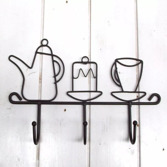 Coffee Corner Hanging Rack for Cups and Accessories Coffee Corner Hanging Rack for Cups and Accessories