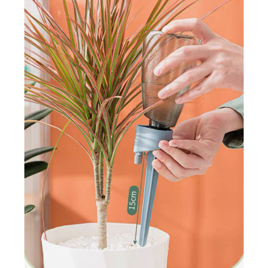 Self-Watering Irrigation Tube with 450ml Bottle – Water Drip System for Plants While Away Self-Watering Irrigation Tube with 450ml Bottle – Water Drip System for Plants While Away