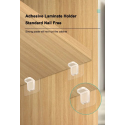 Adhesive Shelf Support Holder | No Drilling Shelf Bracket Adhesive Shelf Support Holder | No Drilling Shelf Bracket