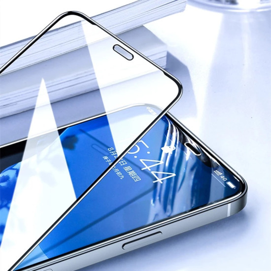 Tempered Glass Screen Protector for iPhone 12 and iPhone 13 Clear tempered glass screen protector with edge cutout for iPhone 12 and iPhone 13