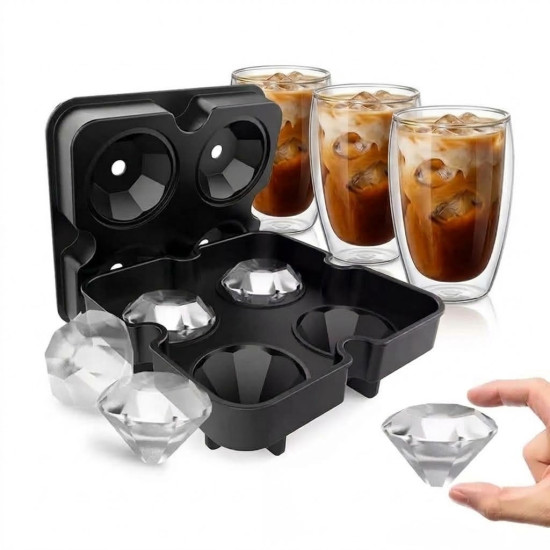 Crystal Ice Cube Mold for Large Ice Cubes