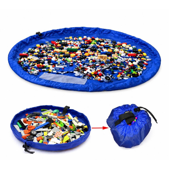 Kids play mat with toy storage bag and 120 cm diameter
