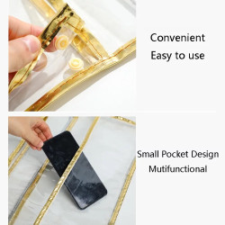 Waterproof Bathroom Clothes Storage Bag with Phone Holder